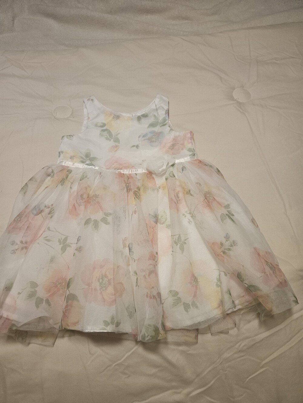 Pink & Violet Floral Pastel Tulle Size 2T